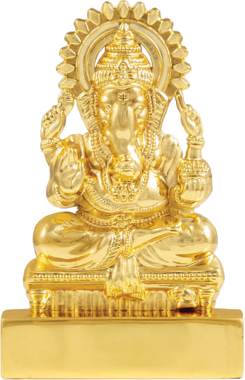 Gold Ganesha Idol