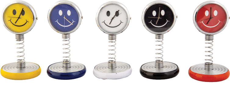 Smiley Spring Clock
